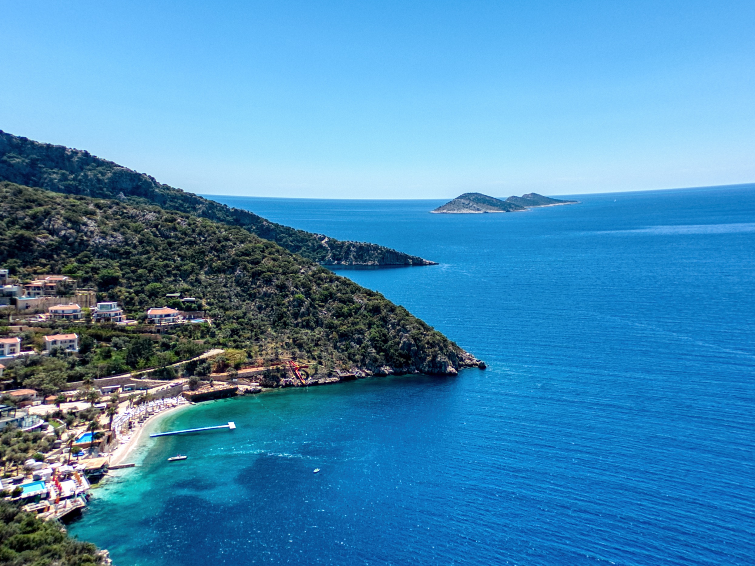 Drone image of the nearest bay.